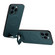 iPhone 13 Pro SULADA Folding Holder Lambskin Texture MagSafe Phone Case - Green