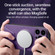 iPhone 13 Pro SULADA Folding Holder Lambskin Texture MagSafe Phone Case - Purple