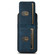 iPhone 13 Pro Suteni H03 Litchi Leather Card Bag Stand Back Phone Case - Blue