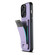 iPhone 13 Pro Suteni H03 Litchi Leather Card Bag Stand Back Phone Case - Purple