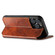 iPhone 13 Pro Suteni J05 Leather Magnetic Magsafe Phone Case - Khaki