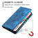 iPhone 13 Pro Totem Embossed Magnetic Leather Phone Case - Blue
