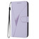 iPhone 13 Pro Triangle Pattern Buckle Clasp Leather Phone Case - Light Purple