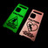 iPhone 13 Pro Warning Signs Noctilucent Silicone Phone Case - Red