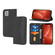 iPhone 13 Pro Woven Texture Stitching Magnetic Horizontal Flip PU Leather Case with Holder & Card Slots & Wallet & Lanyard - Black