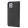 iPhone 13 Pro Woven Texture Stitching Magnetic Horizontal Flip PU Leather Case with Holder & Card Slots & Wallet & Lanyard - Black