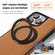 iPhone 13 Pro Yashi 360 Degree Rotating MagSafe Bracket Phone Case - Dark Green