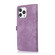 iPhone 13 Pro Zipper Card Slot Buckle Wallet Leather Phone Case - Purple