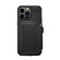 iPhone 13 Pro Zipper Card Slot Phone Case - Black