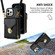 iPhone 13 Pro Zipper Hardware Card Wallet Phone Case - Black