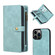 iPhone 13 Pro Zipper Wallet Magnetic Detachable Leather Phone Case - Blue