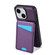 iPhone 13 / 14 Skin Feel Detachable Card Bag Magsafe Phone Case - Purple