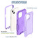 iPhone 13 3 in 1 PC + TPU Shockproof Phone Case - Purple