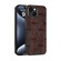 iPhone 13 ABEEL Beast Pattern 6D Micro-Embossed MagSafe Genuine Leather Phone Case - Brown