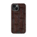 iPhone 13 ABEEL Beast Pattern 6D Micro-Embossed MagSafe Genuine Leather Phone Case - Brown