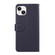 iPhone 13 ABEEL Delicate Texture Splicing RFID Leather Phone Case - Blue