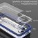 iPhone 13 Acrylic Hybrid TPU 3-in-1 Airbag Shockproof Phone Case - Mint Green