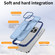 iPhone 13 Acrylic Skin Feel Corrugated Phone Case - Blue