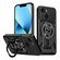iPhone 13 Armor Rotating Holder MagSafe Phone Case - Black