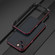 iPhone 13 Aurora Series Lens Protector + Metal Frame Protective Case - Black Red