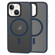 iPhone 13 Brilliant Series MagSafe Micro-frosted Anti-fingerprint PC Phone Case - Dark Blue