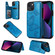 iPhone 13 Butterfly Embossing Pattern Shockproof Phone Case - Blue