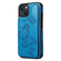 iPhone 13 Butterfly Embossing Pattern Shockproof Phone Case - Blue