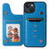 iPhone 13 Butterfly Embossing Pattern Shockproof Phone Case - Blue