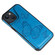 iPhone 13 Butterfly Embossing Pattern Shockproof Phone Case - Blue