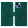 iPhone 13 Butterfly Rose Embossed Leather Phone Case - Green