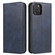iPhone 13 Calf Texture Magnetic Horizontal Flip Leather Case with Holder & Card Slots & Wallet - Blue