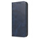 iPhone 13 Calf Texture Magnetic Horizontal Flip Leather Case with Holder & Card Slots & Wallet - Blue