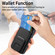 iPhone 13 Carbon Fiber Card Bag Fold Stand Phone Case - Black