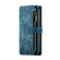 iPhone 13 CaseMe-C30 PU + TPU Multifunctional Horizontal Flip Leather Case with Holder & Card Slot & Wallet & Zipper Pocket - Blue