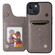 iPhone 13 Cat Tree Embossing Pattern Shockproof Phone Case - Gray