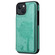 iPhone 13 Cat Tree Embossing Pattern Shockproof Phone Case - Green