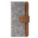 iPhone 13 Color Stitching Skin Feel Leather RFID Blocking Phone Case - Grey
