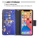 iPhone 13 Colored Drawing Pattern Zipper Horizontal Flip Leather Case with Holder & Card Slots & Wallet - Purple Butterfly