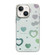 iPhone 13 Cooling Flash Feather TPU + PC Phone Case - Love Heart