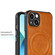 iPhone 13 Crazy Horse Cowhide Leather Magnetic Phone Case - Dark Green