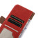 iPhone 13 Crazy Horse Top Layer Cowhide Leather Phone Case - Red