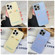 iPhone 13 Creative Edge Simple Smile Face Pattern TPU Hybrid PC Phone Case - Blue
