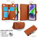 iPhone 13 Crossbody Ring Multifunctional Wallet Leather Phone Case - Brown
