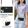 iPhone 13 Cross-body Zipper Square Phone Case with Holder - Black