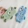 iPhone 13 Cute Monster Plush TPU Phone Case - Blue Hair Monster