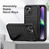 iPhone 13 Defender Gen2 Rugged PC + Silicone Phone Case with Holder - Black