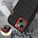 iPhone 13 Defender Gen2 Rugged PC + Silicone Phone Case with Holder - Black+Orange
