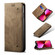 iPhone 13 Denim Texture Casual Style Horizontal Flip Leather Case with Holder & Card Slots & Wallet - Khaki