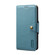 iPhone 13 Denior Cowhide Texture Wallet Style Leather Phone Case - Blue