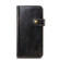 iPhone 13 Denior Oil Wax Cowhide DK Magnetic Button Leather Phone Case - Black